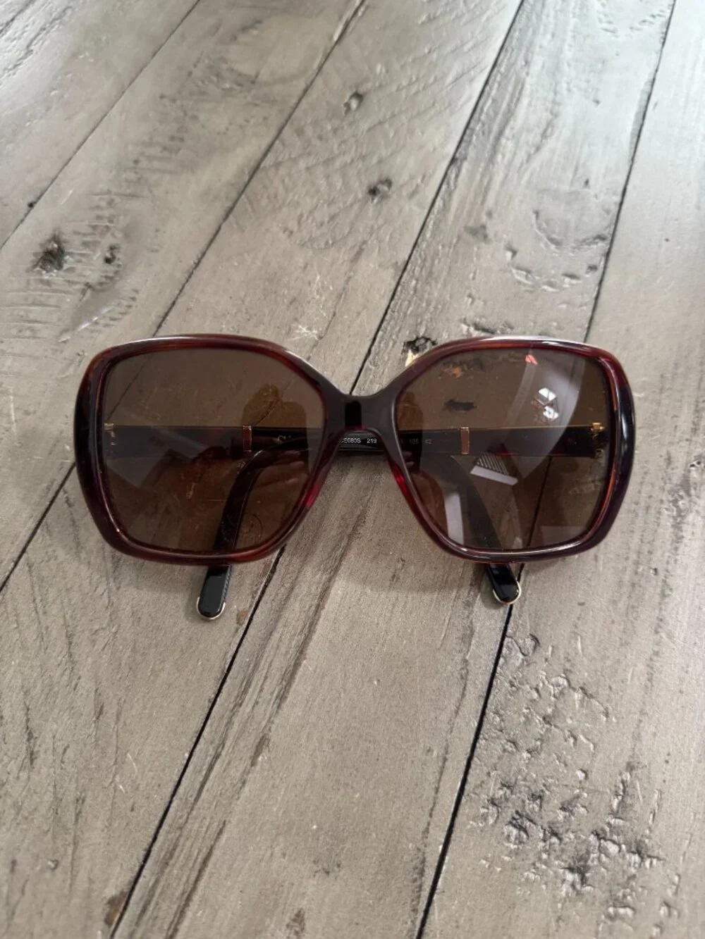 CHLOE CE680S Sunglasses Oversized Square Tortoise Prescription Lenses